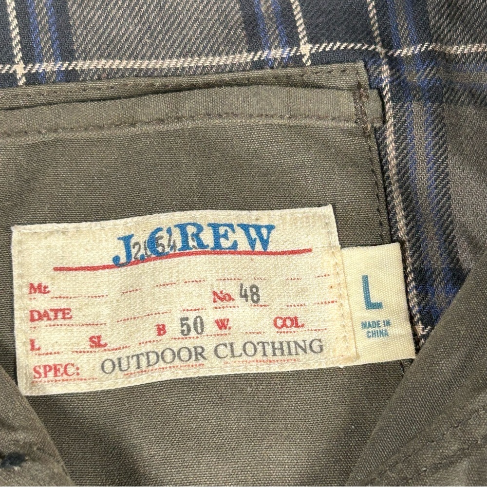 J. Crew Olive Green Waxed Jacket - Picture 6 of 13